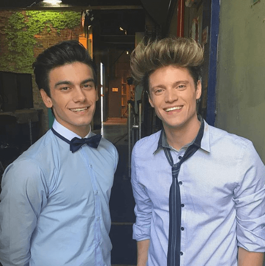 <b>Agustín </b>y
<b> Lionel</b> en grabaciones.