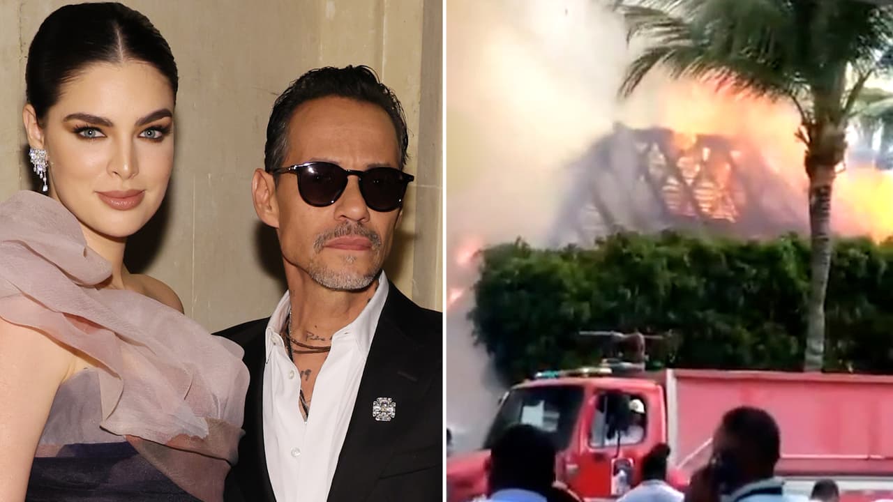 Mansión de Marc Anthony y Nadia Ferreira se incendia en Dominicana: imágenes de cómo arde en llamas