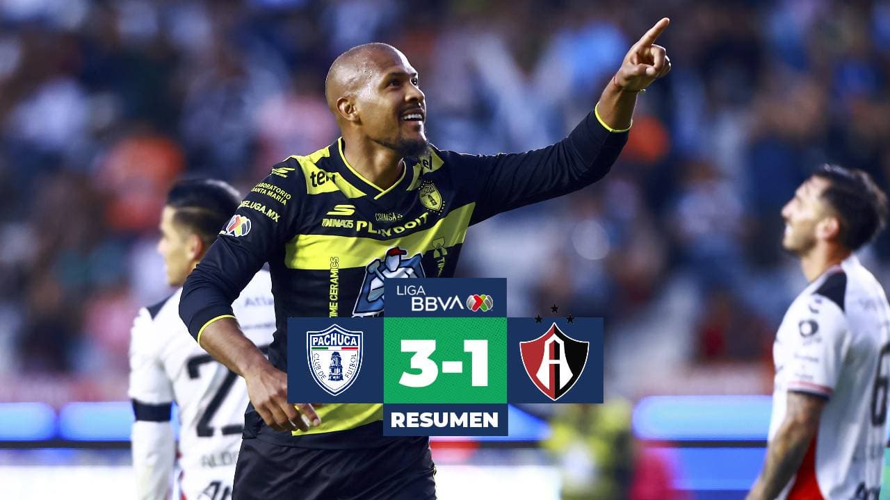 Resumen | Pachuca se olvida del 14 de febrero y golea al Atlas