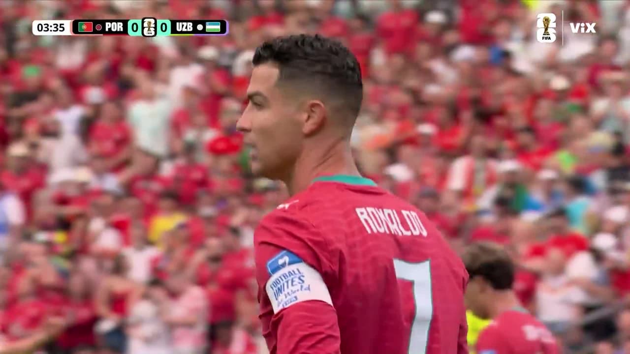 ¡Cristiano estuvo a nada! Portugal roza el primer gol del partido