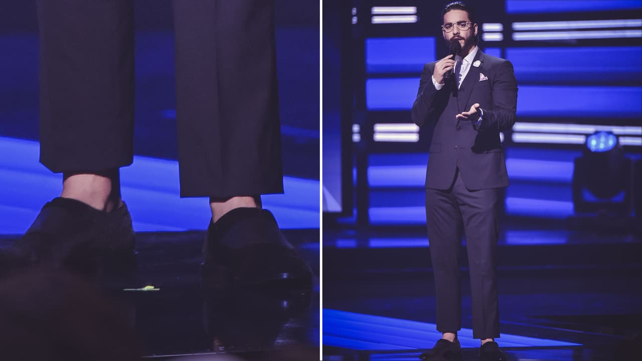 Una tendencia que también llamó la atención fue la impuesta por los hombres. Y es que varios optaron por no llevar calcetines. Uno de ellos fue Maluma.