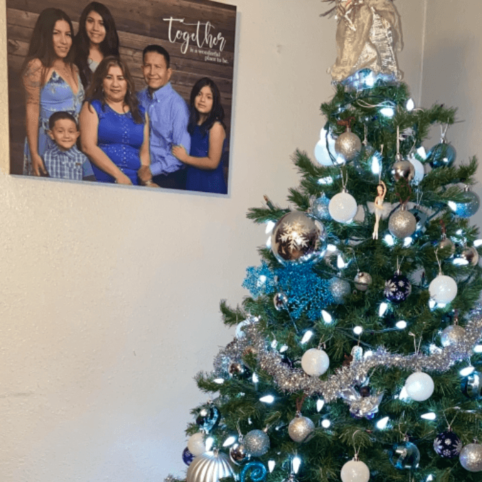 "Mi familia, mi esposa bella, mis lindas hijas y mis preciosos nietos", dijo Sebastián M. en su mensaje.