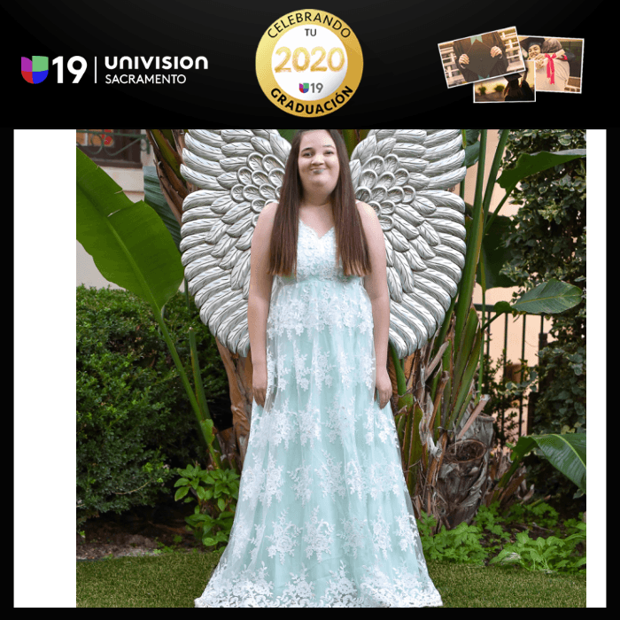 <b>Miranda</b>
<br>"Le dedico esta graduación a mi mamá, mis hermanos, abuelos, mi tía Annette, y a los dos ángeles médicos, Timothy y Joe, quienes me brindaron la vida que soñé".
<br>La mamá de Miranda celebra su empeño en la escuela y la felicita por ser la primera de su familia en graduarse de la preparatoria.