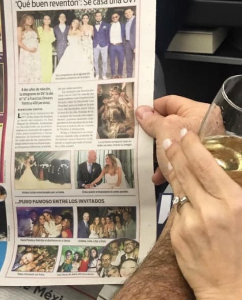 Erika Zaba, como pocas famosas, compartió no sólo con sus fans, sino con la prensa su boda y confirma que "el reventón estuvo muy bueno".