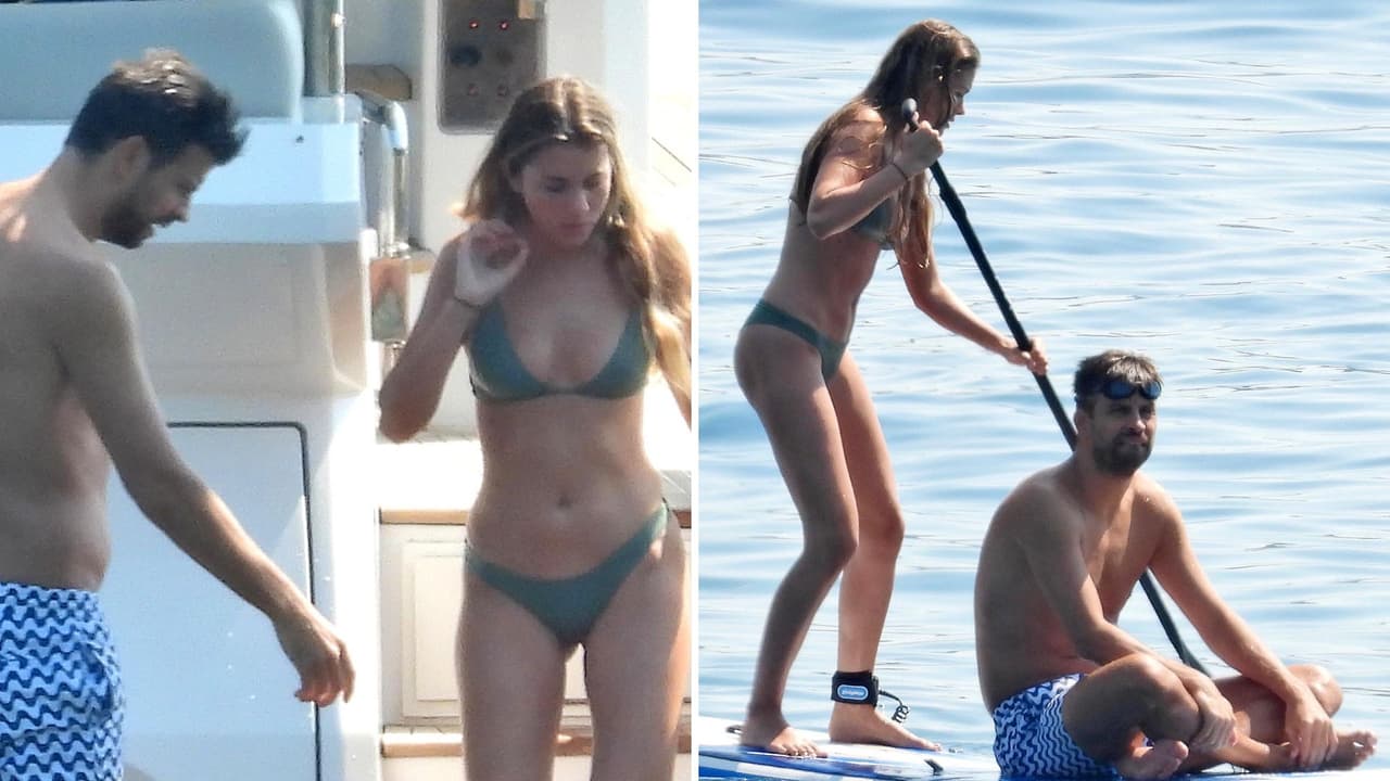 Clara Chía muestra su figura durante sus vacaciones con Piqué en Croacia (él no la perdía de vista)