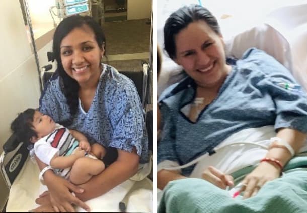 Dos jóvenes madres enfrentaron una dura batalla tras haber sido diagnosticadas con una enfermedad cardiaca rara que ocurre durante los últimos meses del embarazo o en el período de posparto.