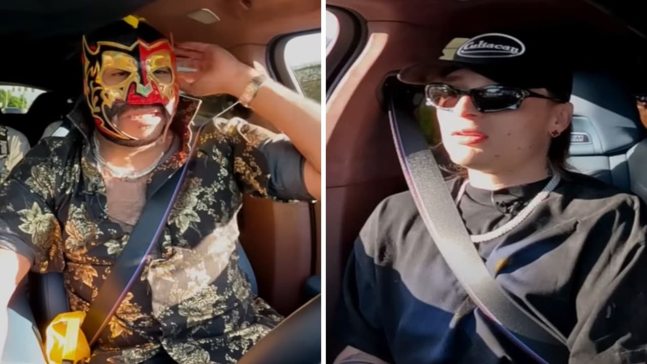 Peso Pluma en polémica por supuestamente quedarse dormido con Escorpión Dorado.