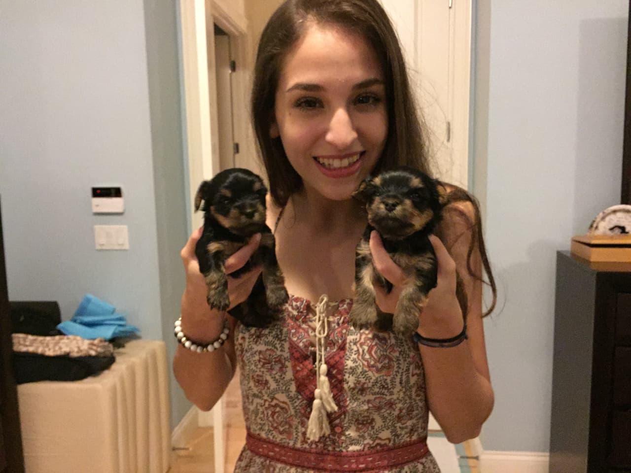 La venezolana está muy contenta con ellos.