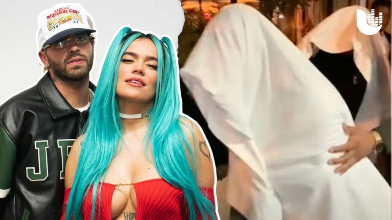 👻 Karol G y Feid se esconden de paparazzis debajo de manteles de restaurante en España