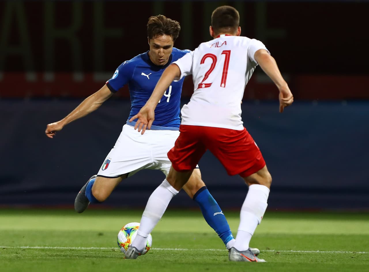 Junto al talentoso Federico Chiesa, Italia contó para el segundo tiempo con la revelación Moise Kean, pero eso influyó poco.