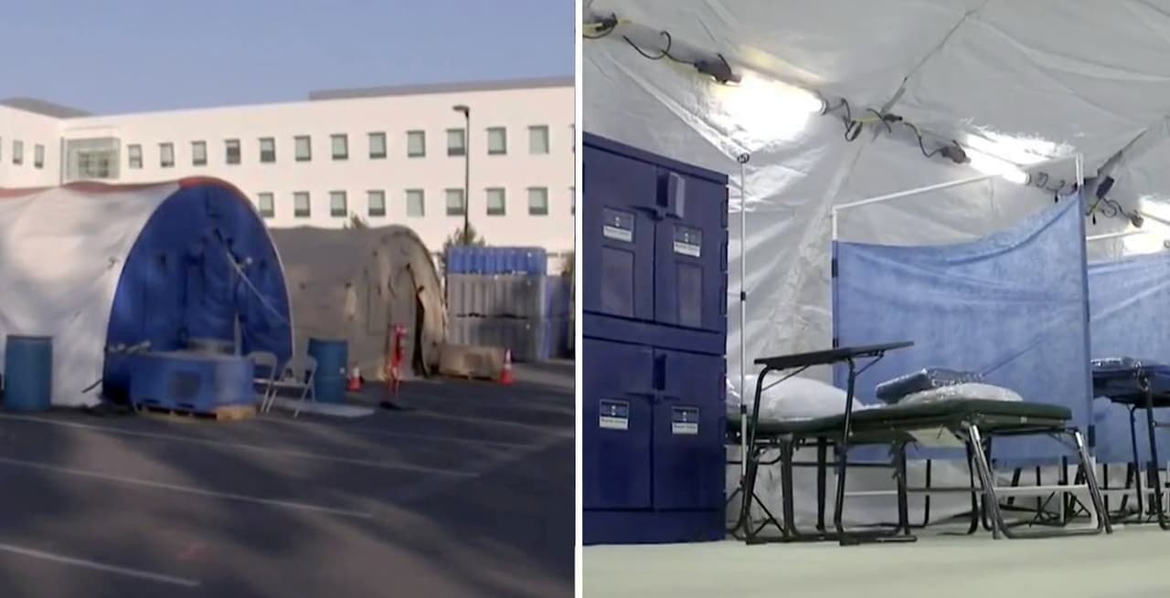 Con carpas y horarios extenuantes: así operan hospitales en el sur de California tras aumento de casos por coronavirus