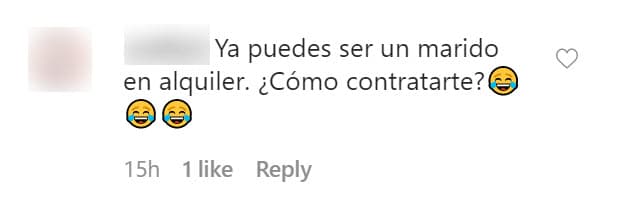 La cosa no paró ahí. Una fan comentó: "Ya puedes ser un 
<b><a href="https://www.univision.com/famosos/la-gente-me-ve-como-si-fuera-un-zombi-el-actor-marcus-ornellas-sale-a-calle-y-siente-como-en-una-pelicula-video" target="_blank">marido en alquiler</a></b>. ¿Cómo contratarte?".
<br>