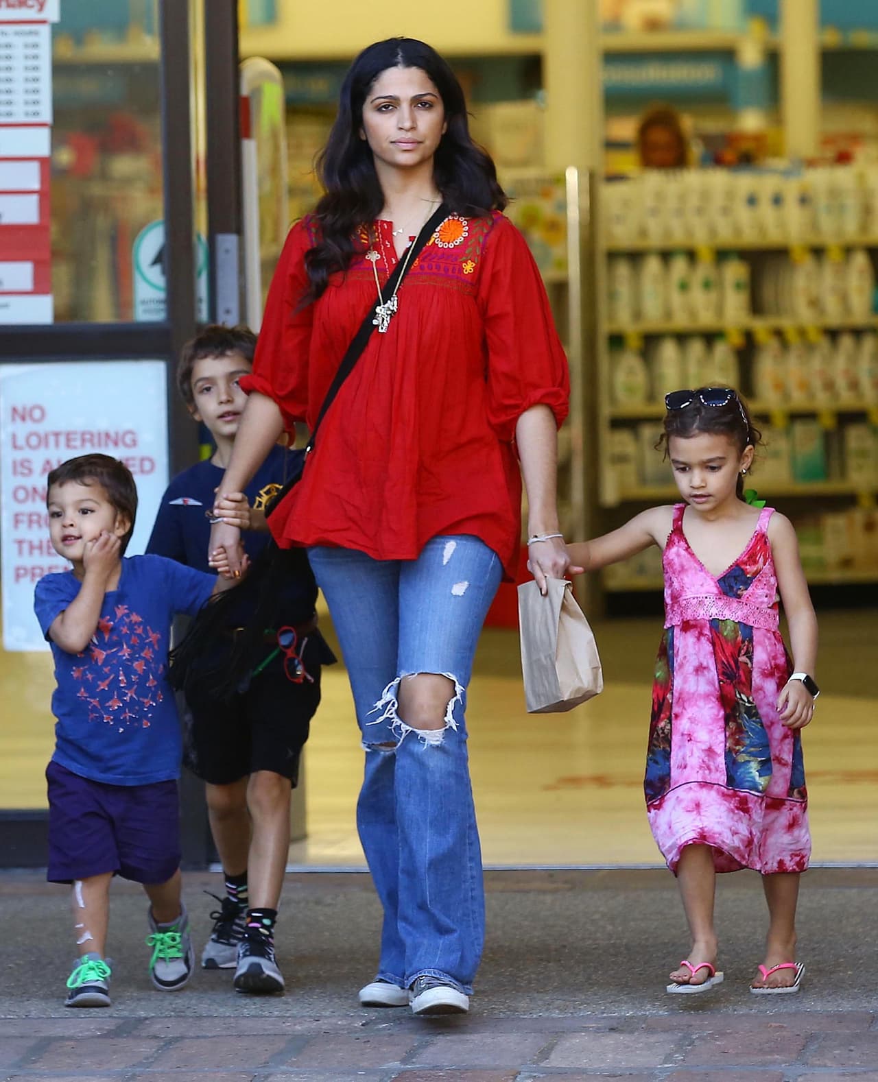 La modelo brasileña Camila Alves tiene tres hijos con el actor Matthew McConaughey.