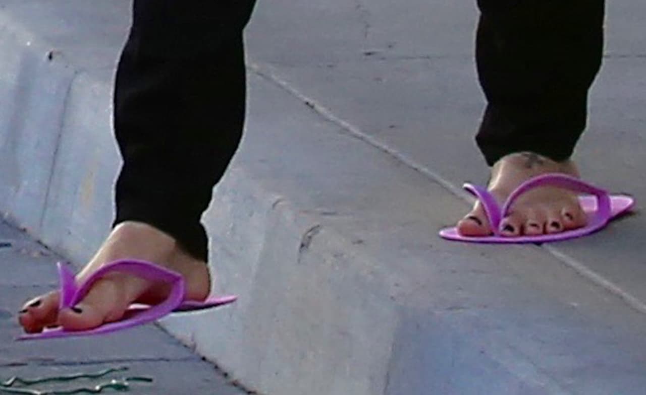 Optaron por las chanclitas que les dan en el local.