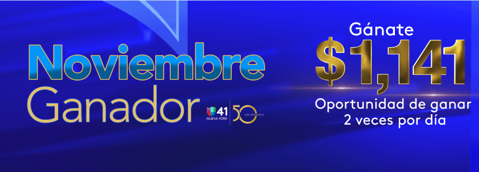 Sintoniza Noticias Univision 41 y gana 1,141 dólares 