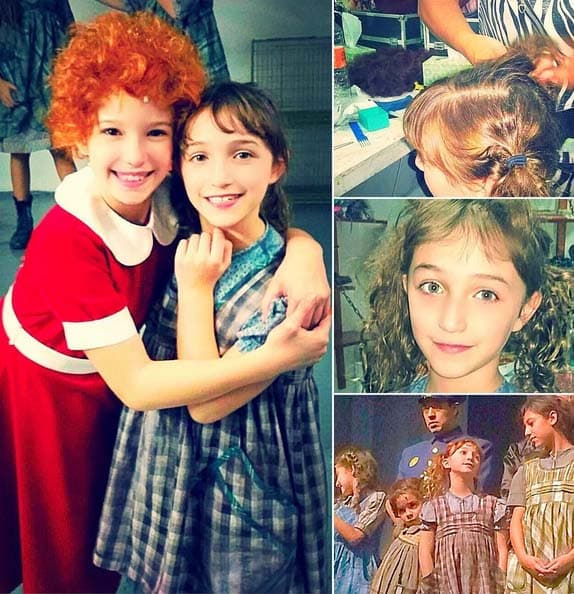 Las pequeñas participaron en la obra 'Anita la Huerfanita' en la Ciudad de México.