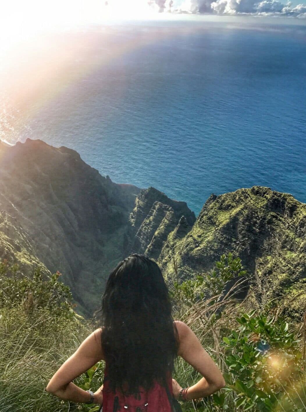 La hija de Eugenio Derbez estaba fascinada con los colores del paisaje y compartió en su cuenta de Instagram algunas fotos.