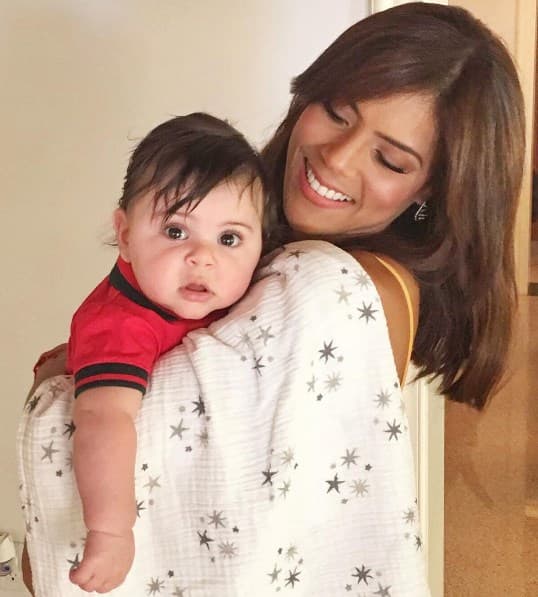 Francisca Lachapel: "Por fin conocí a este príncipe hermoso...#BabyMVP ¡Dios lo bendiga mucho!" (Septiembre 21, 2016)