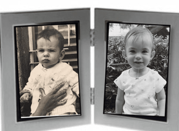 La pequeña Michelle nació el 29 de enero de 2015. Ella llegó a inyectarle energía a su papá.