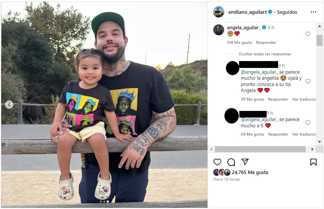 Ángela, nieta de Pepe Aguilar.