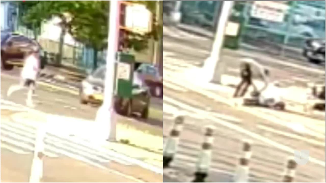 <b>Atropellan a un hombre y en vez de ayudarlo le roban sus pertenencias</b>
<br> 
<br>
<br>Los delincuentes voltearon el cuerpo de la víctima para asegurarse de que lo estaban despojando por completo de sus cosas. 
<br>
<br>La policía pide ayuda de la comunidad para identificar a los sospechosos. Mientras tanto, el hombre atropellado se encuentra hospitalizado en condición crítica.
<br>