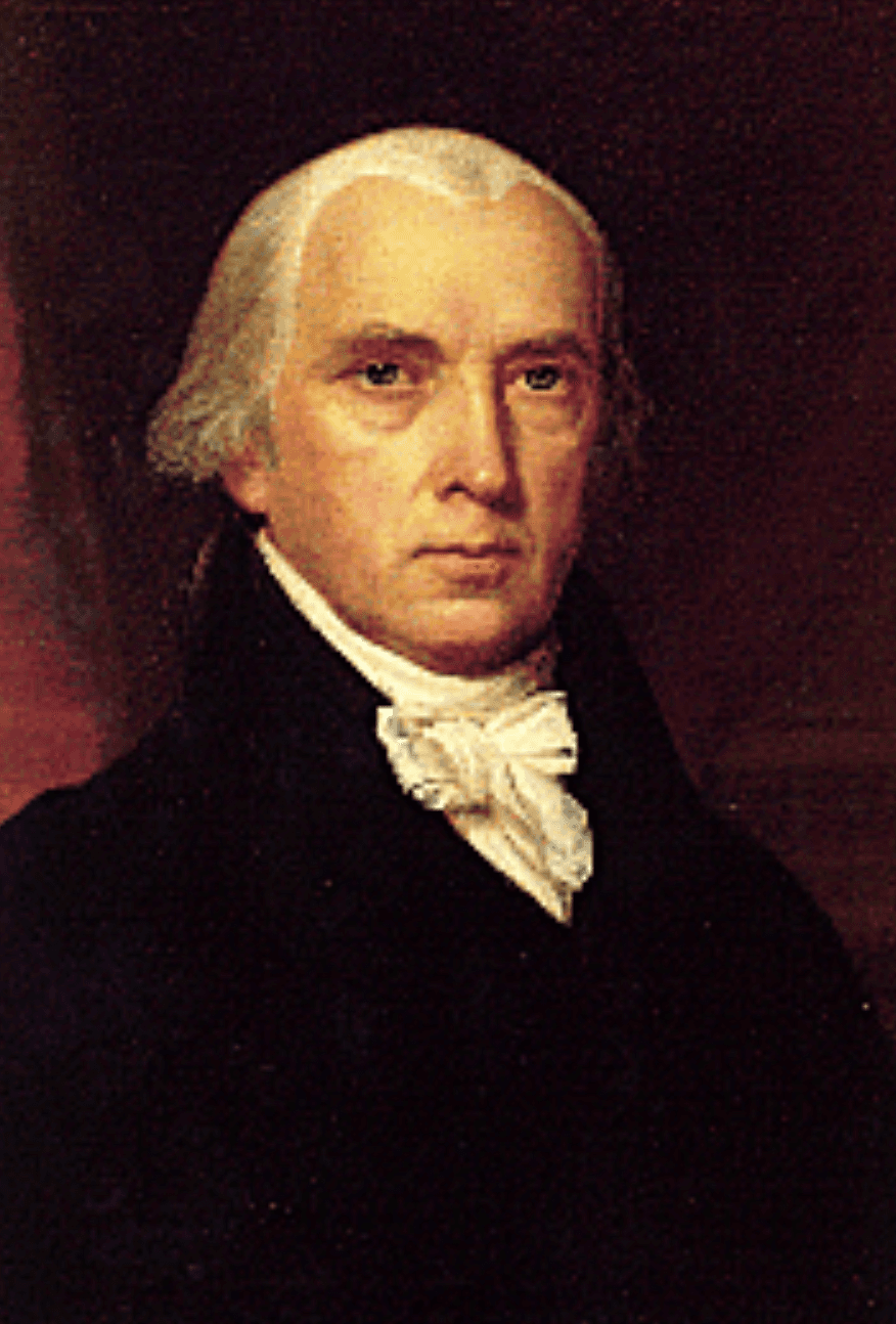 #4- James Madison. Mandato desde 4 de marzo de 1809, hasta 4 de marzo de 1817.