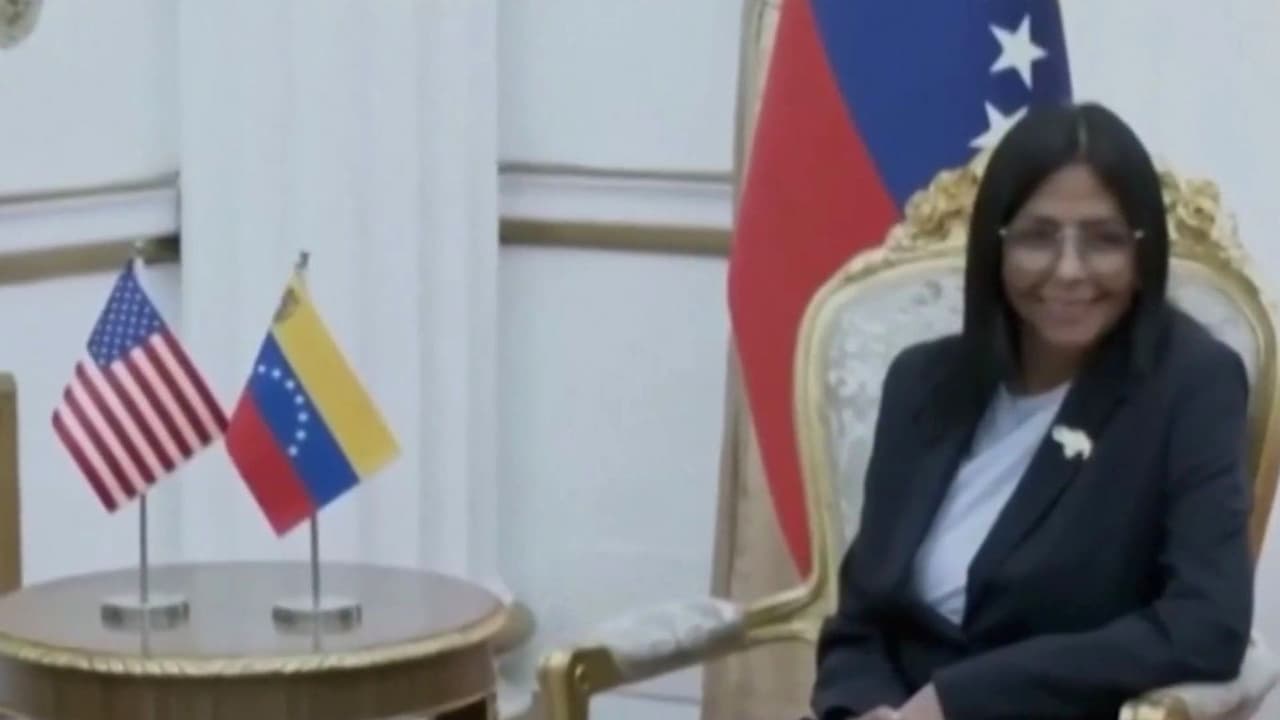 Delcy Rodríguez, presidenta encargada de Venezuela, tiene mayores acercamientos con Washington D.C.