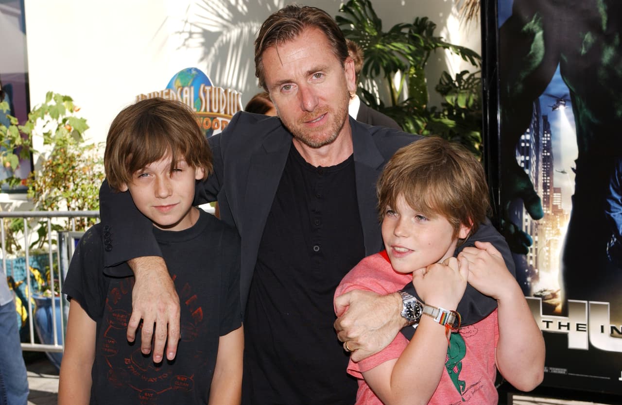 Tim Roth y sus hijos, 2008