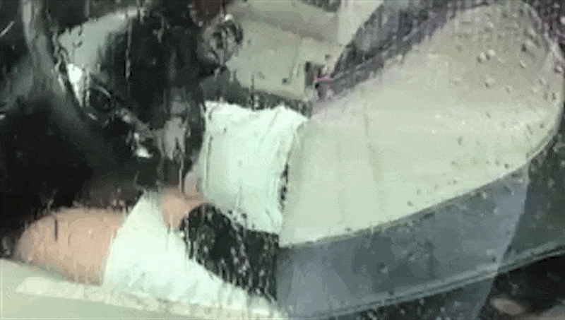 El asiento humano capturado 
<i>infraganti</i>.