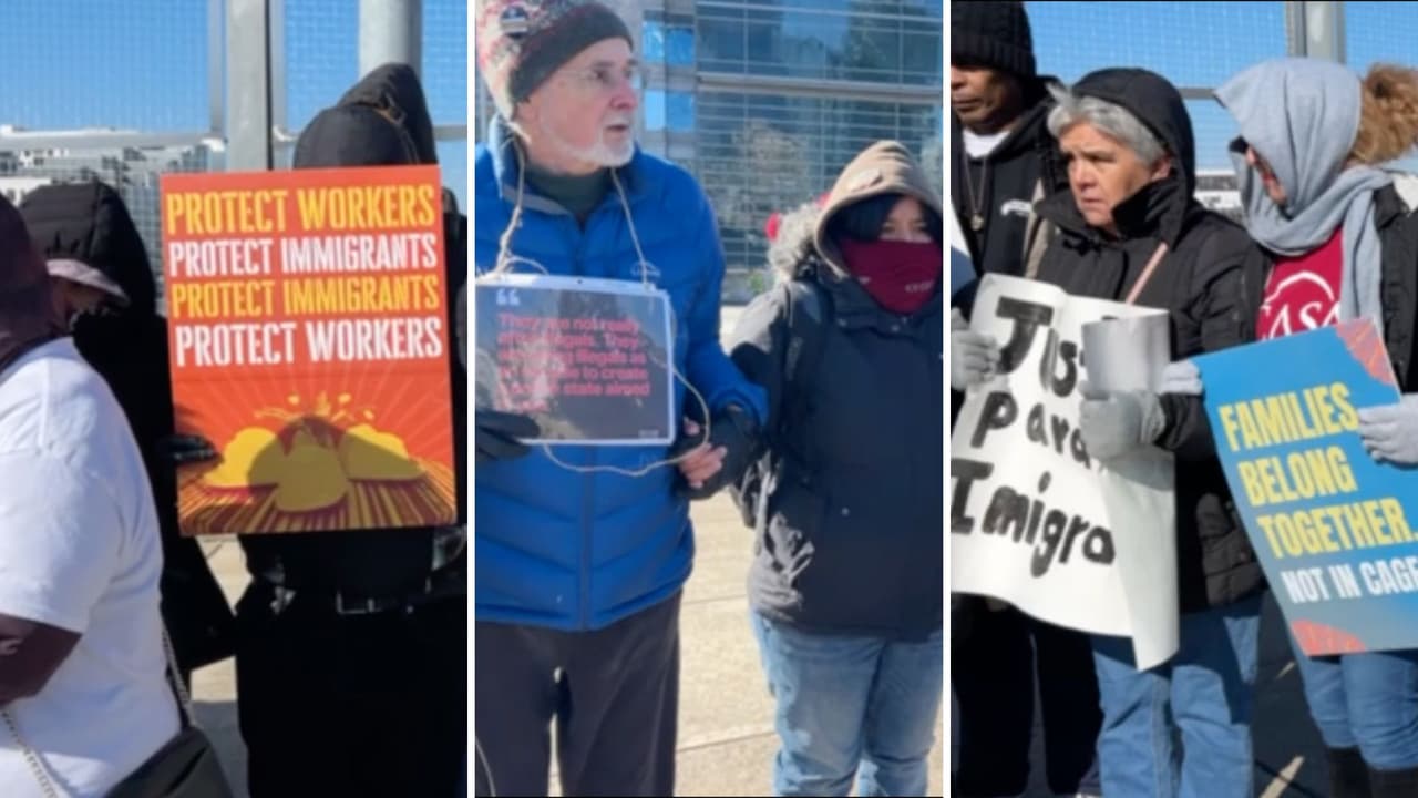 Manifestantes en Atlanta exigen que no se amplíe el presupuesto de ICE y un alto a las detenciones