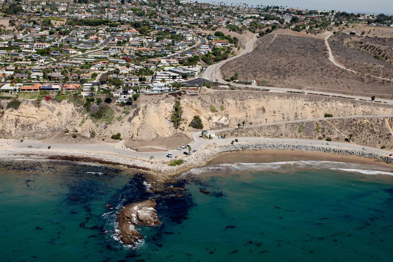 Royal Palms State Beach en el condado de Los Ángeles.