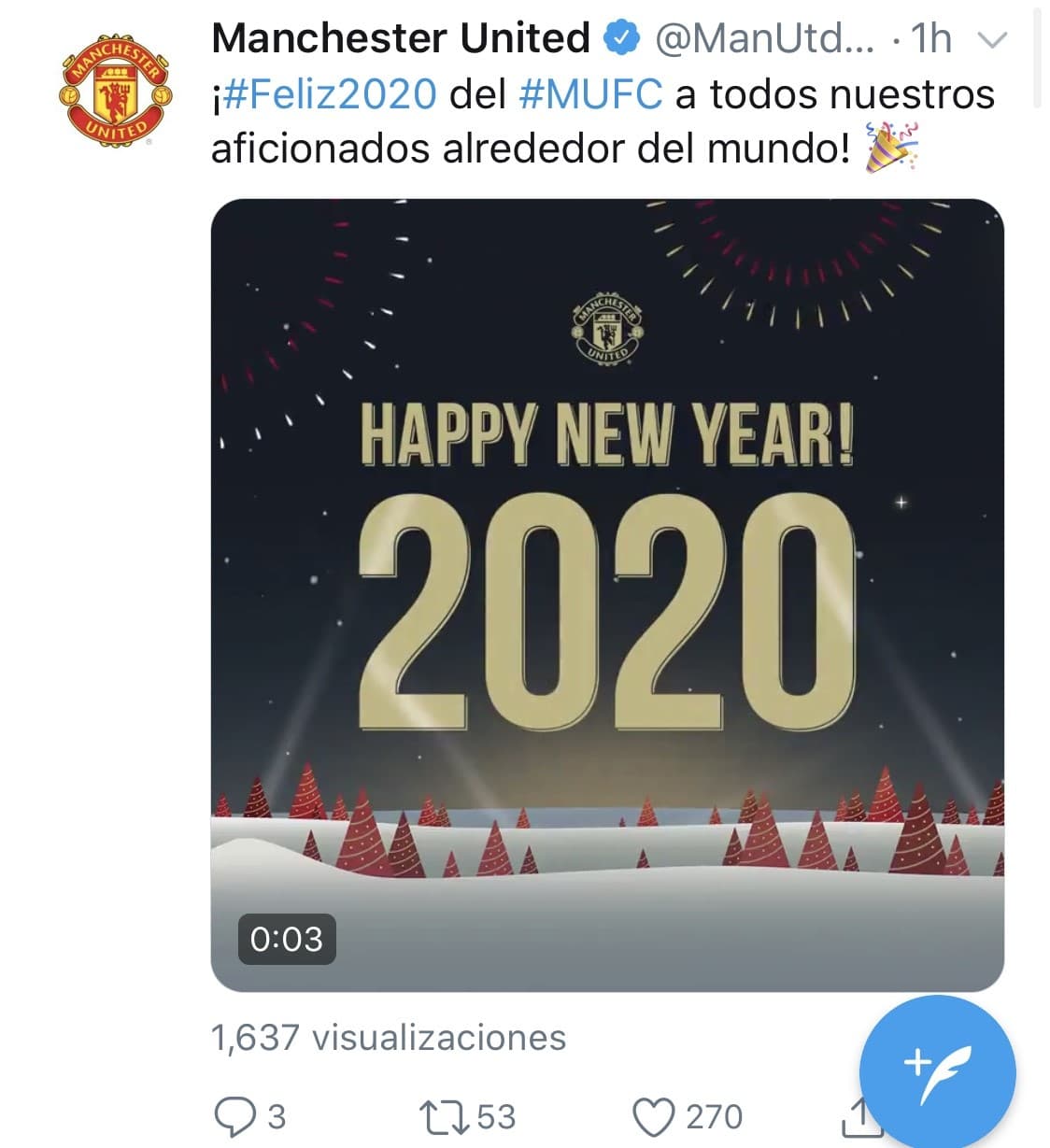 Jugadores entrenadores y clubes desean un gran 2020 a todos sus aficionados.