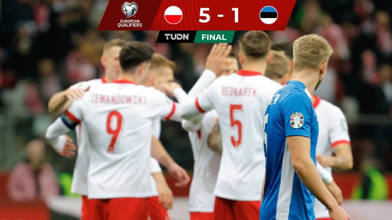 Resumen | ¡Aplastante triunfo! Polonia no tiene piedad y golea a Estonia