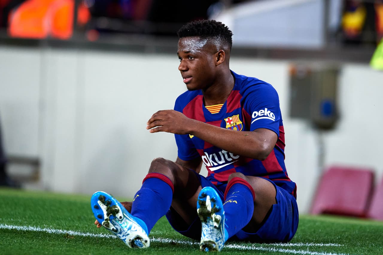 Ansu Fati se lesiona la cadera en entrenamiento del Barcelona