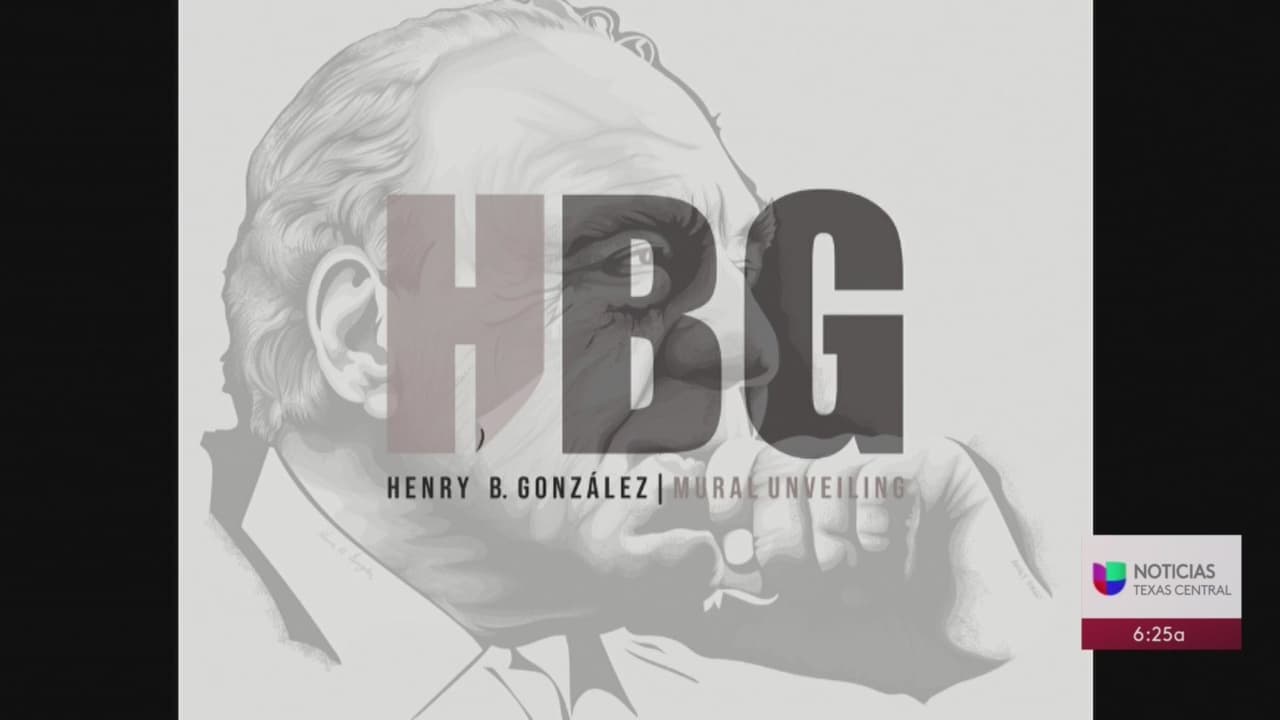 Celebran el cumpleaños de Henry B. González con la recreación de un mural que resalta la innovación en San Antonio
