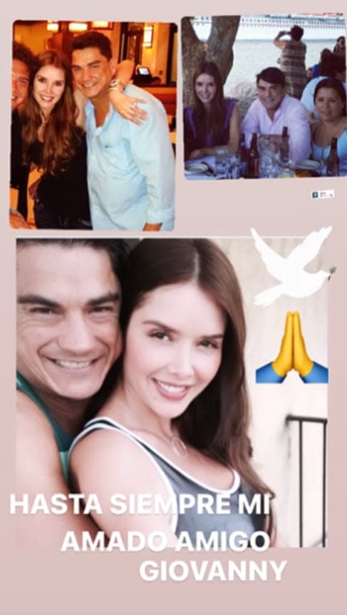 "Hasta siempre mi amado Giovanny", externó la actriz de 'Rubí'.
<br>