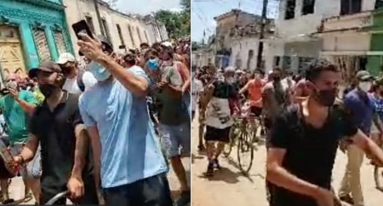 Imagen de la protesta.