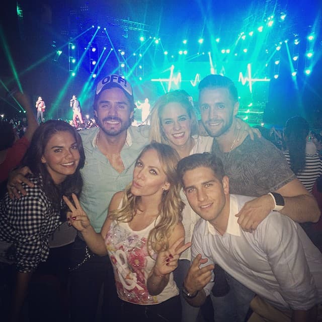 Ellos se la pasaban juntos en fiestas, conciertos y en el gimnasio.