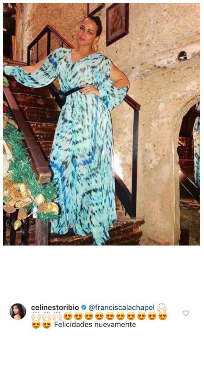 Celinés Toribio felicitó a la novia.