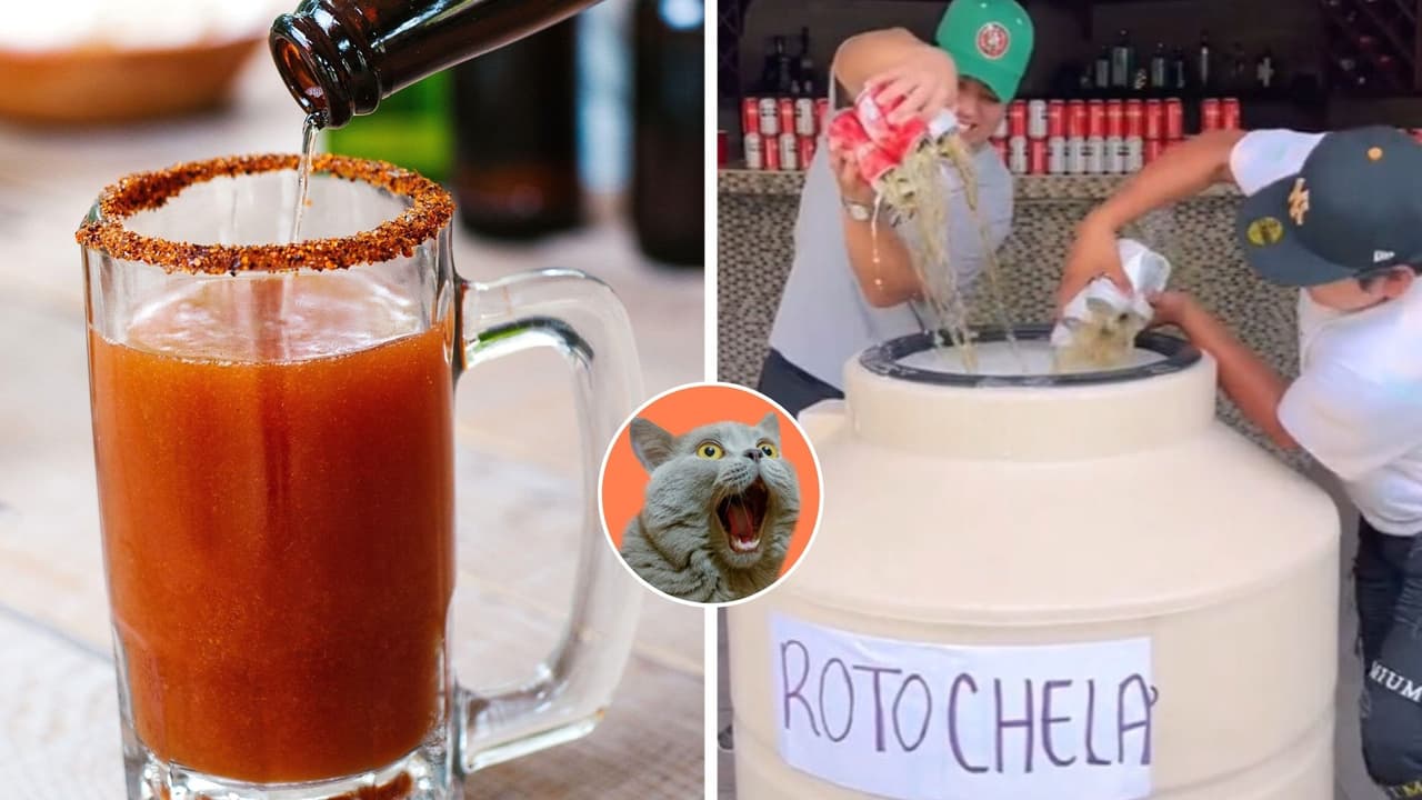 Mexicanos preparan cerveza con chile en tinaco de 132 galones y el resultado conquista TikTok