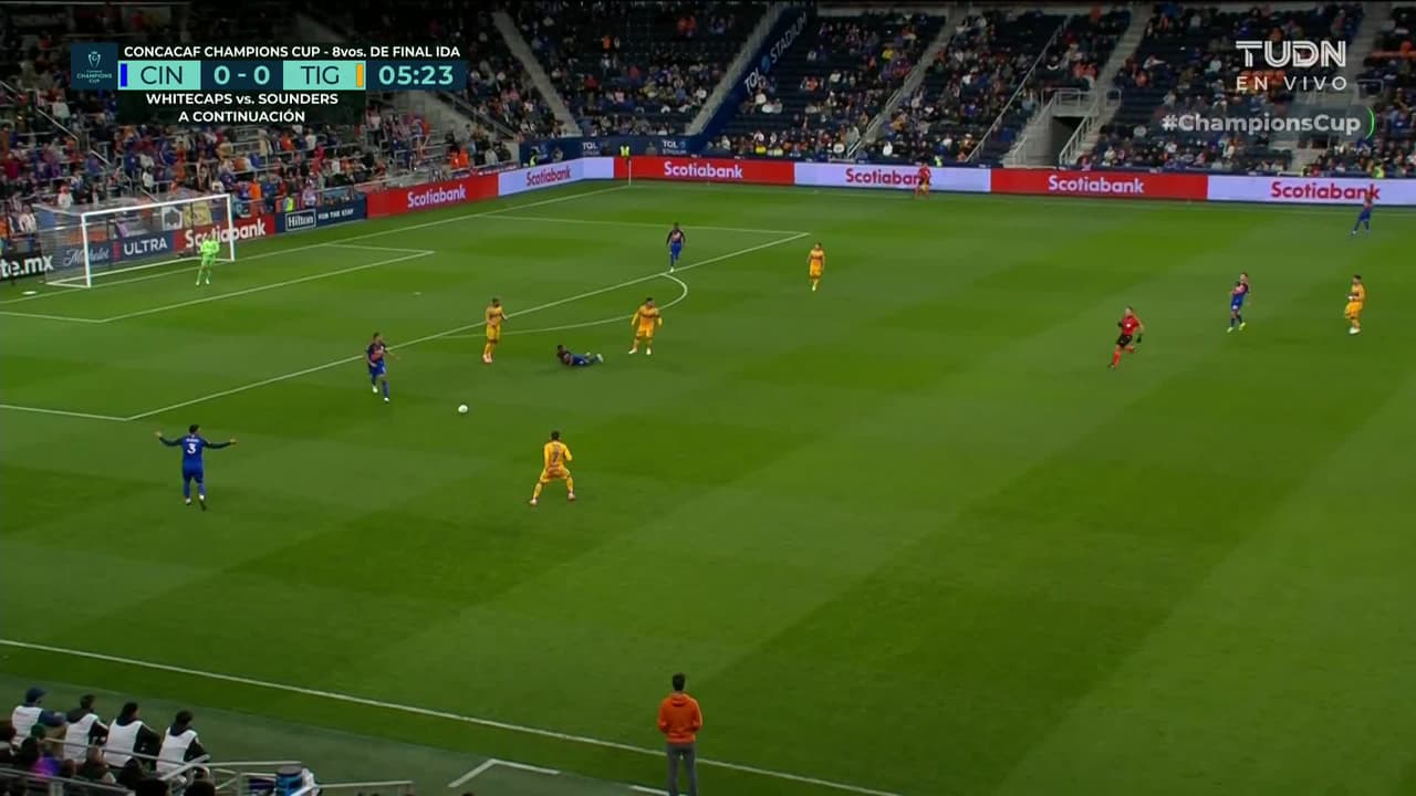 ¡GOL!  anota para FC Cincinnati. Kévin Denkey