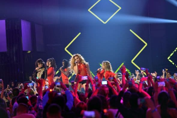 Y el público no cabía de la emoción de tenerlas aquí.