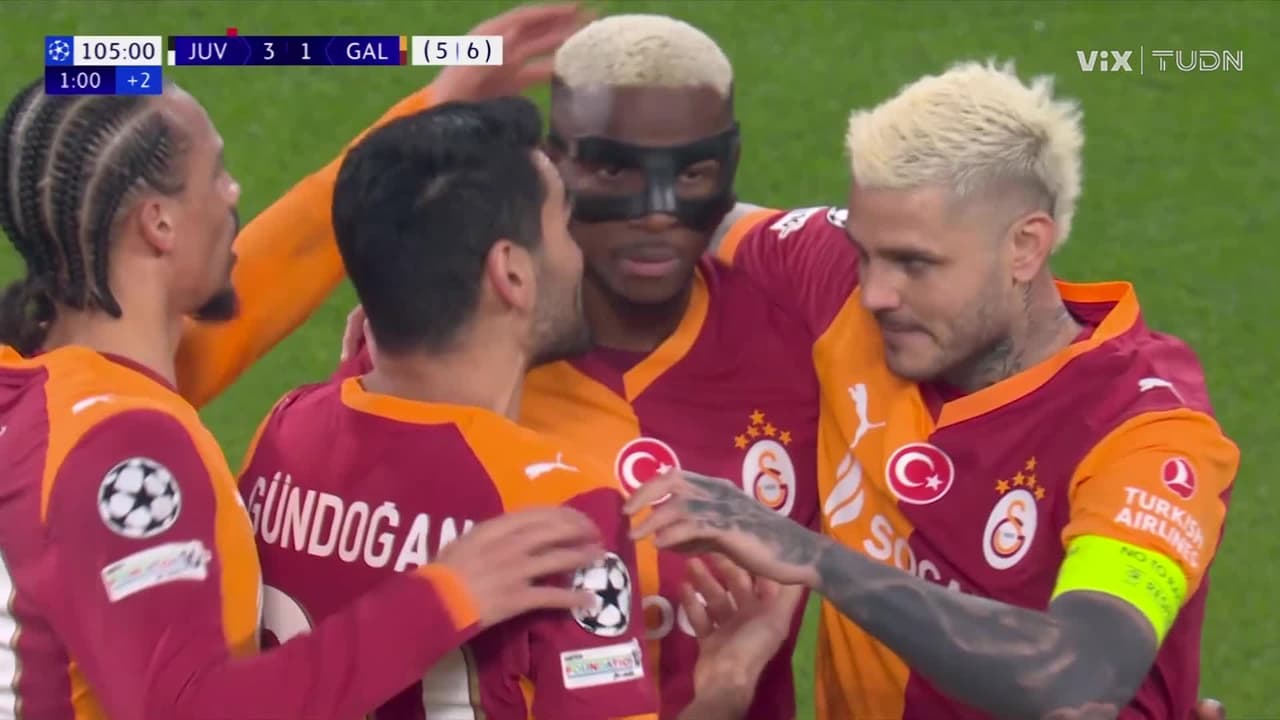 ¡Gol de Galatasray! Victor Osimhen sentencia a la Juventus