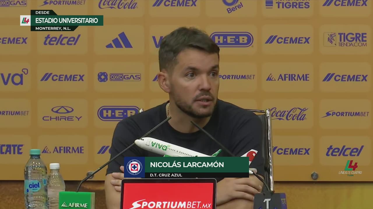 Larcamón no oculta molestia en plena conferencia: ¿por qué eliminaron a Cruz Azul?