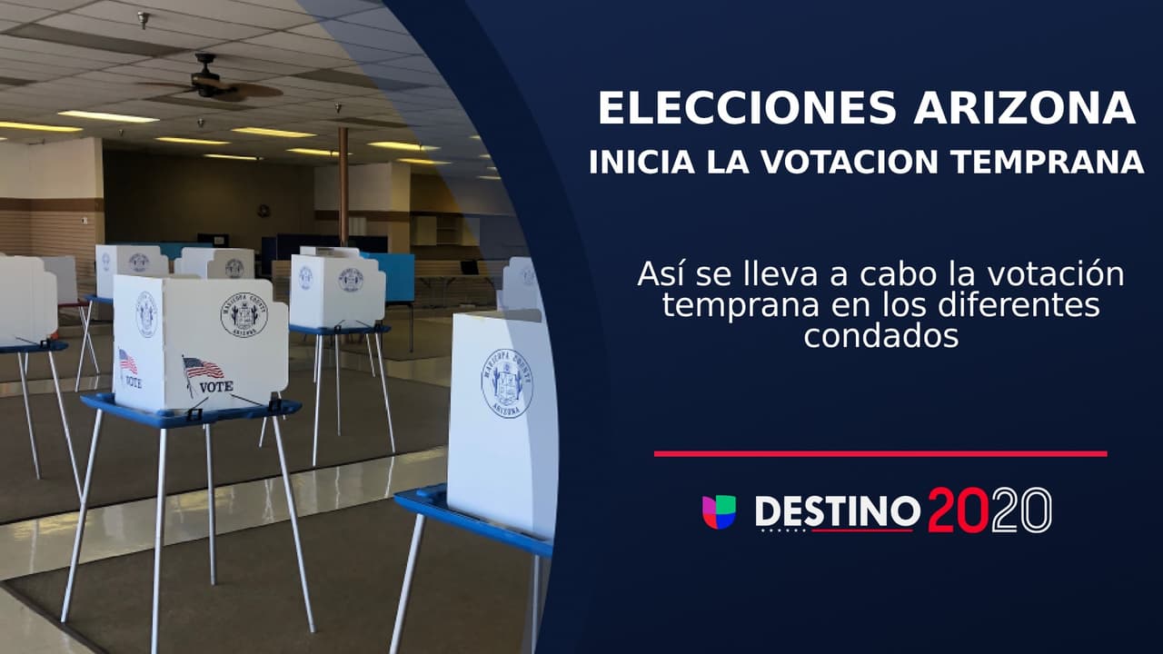 Cientos de personas solicitaron su voto temprano para evitar aglomeraciones el 3 de noviembre día de las elecciones generales. Las votaciones tempranas inician este miércoles 7 de octubre en Arizona.