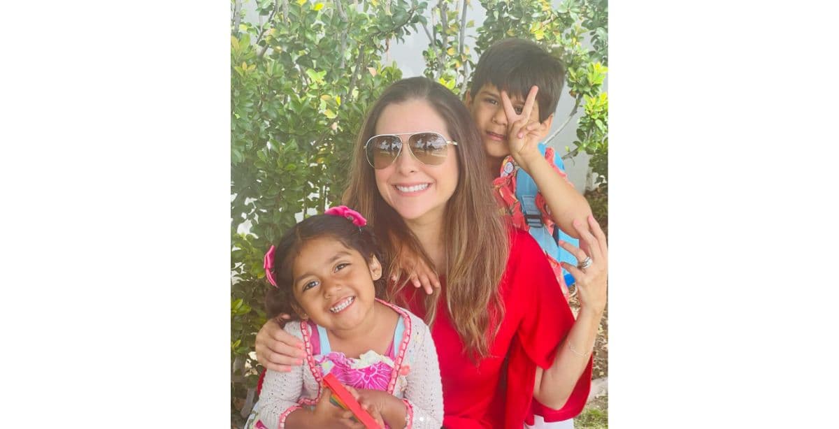 Mateo y Ana Lucía son los hijos adoptivos de la actriz.