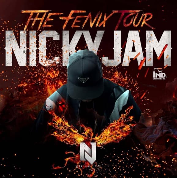 "Listo para dar el 100% de mí en #theFenixTour #NYC"- Nicky Jam. (Instagram)