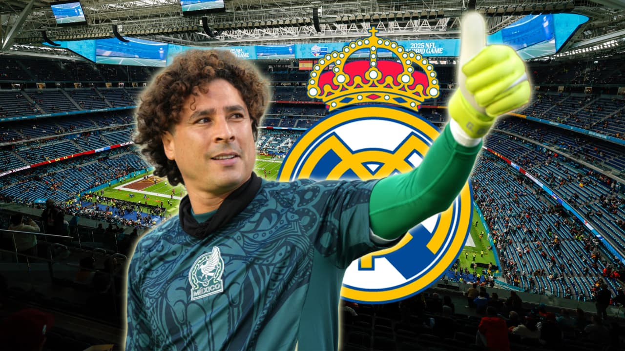 Guillermo Ochoa es captado con directiva del Real Madrid en el Bernabéu