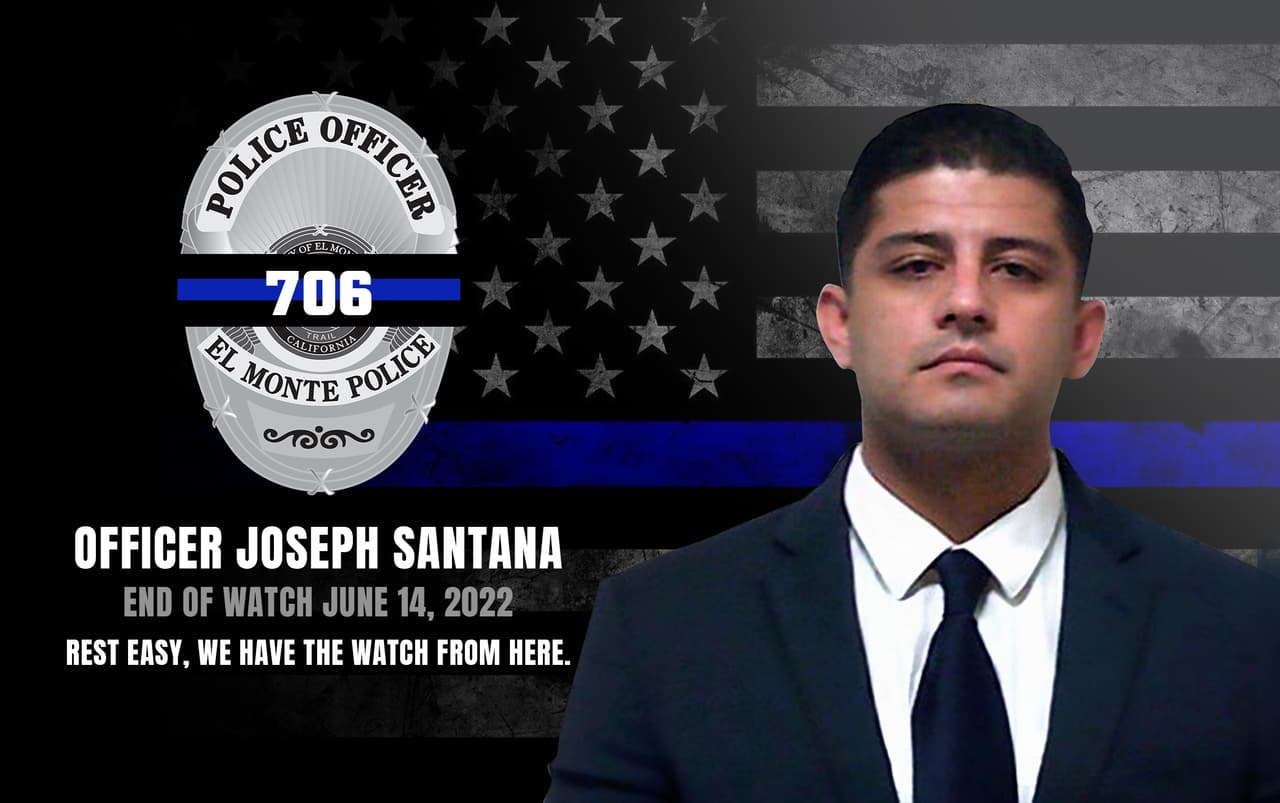 Por su parte, el oficial Santana comenzó su servicio en la Ciudad de El Monte como empleado de obras públicas de medio tiempo.