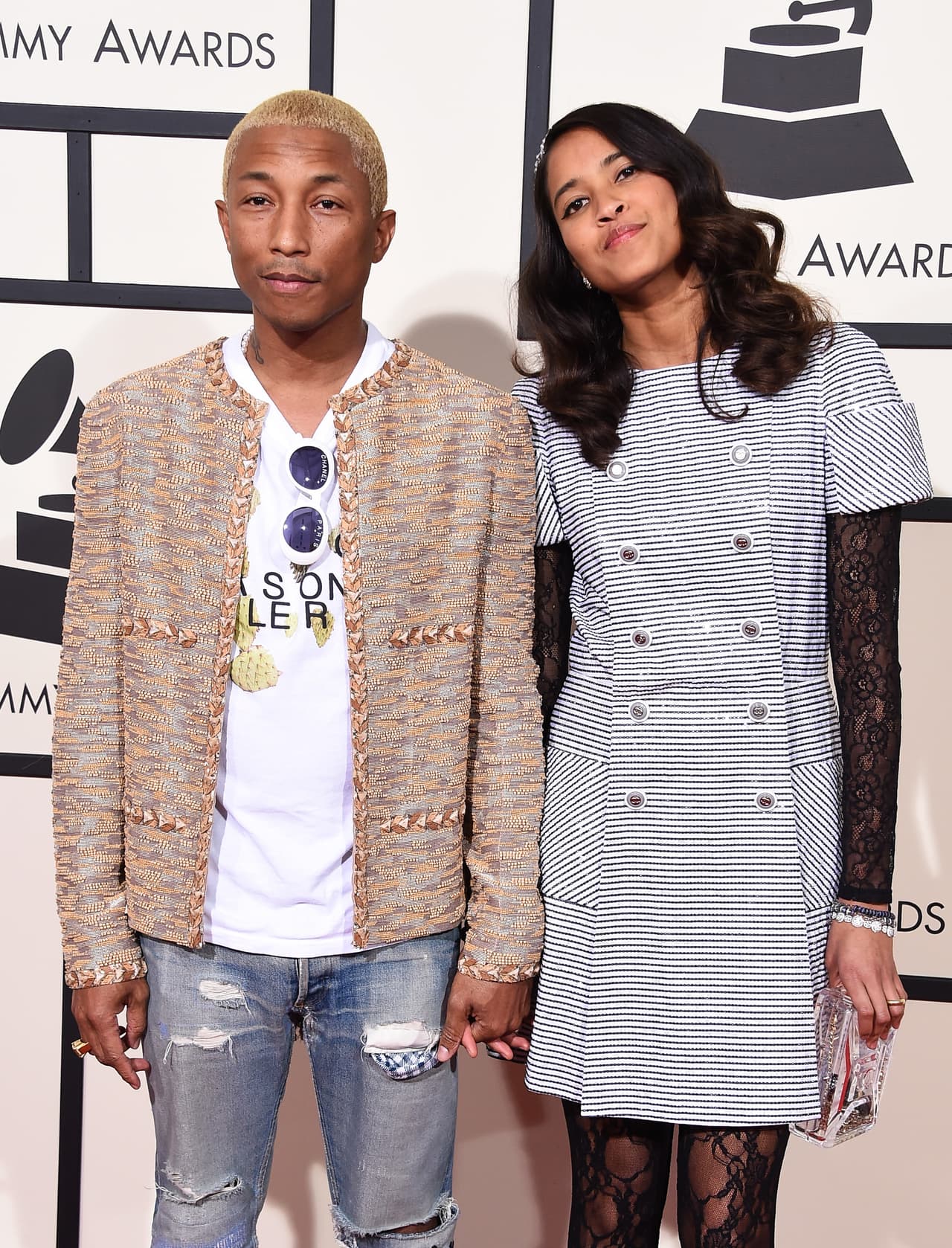 Pharrell Williams y Helen Lasichan.